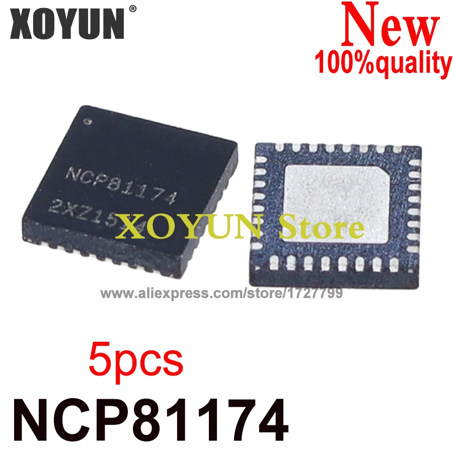 

(5piece) 100% New NCP81174MNTXG NCP81174 QFN-32 Chipset