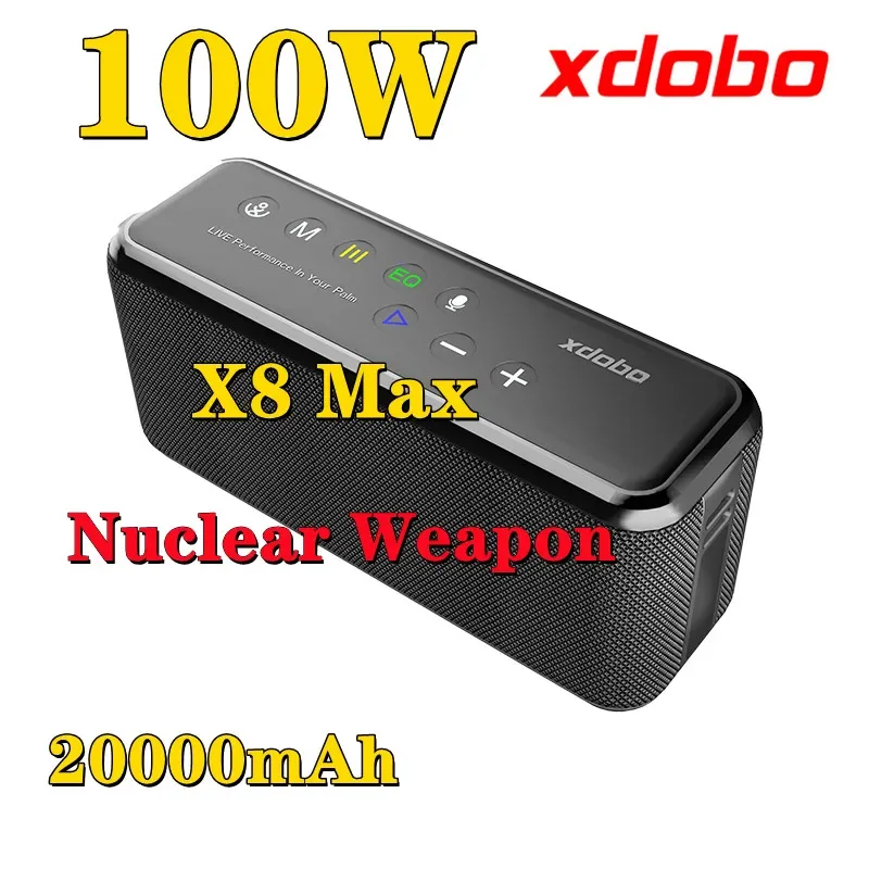 XDobo X8 Max 100W Bluetooth Speaker Home Theater Wireless TWS Stereo Surround Bass Speaker Outdoor Portable Waterproof Speaker