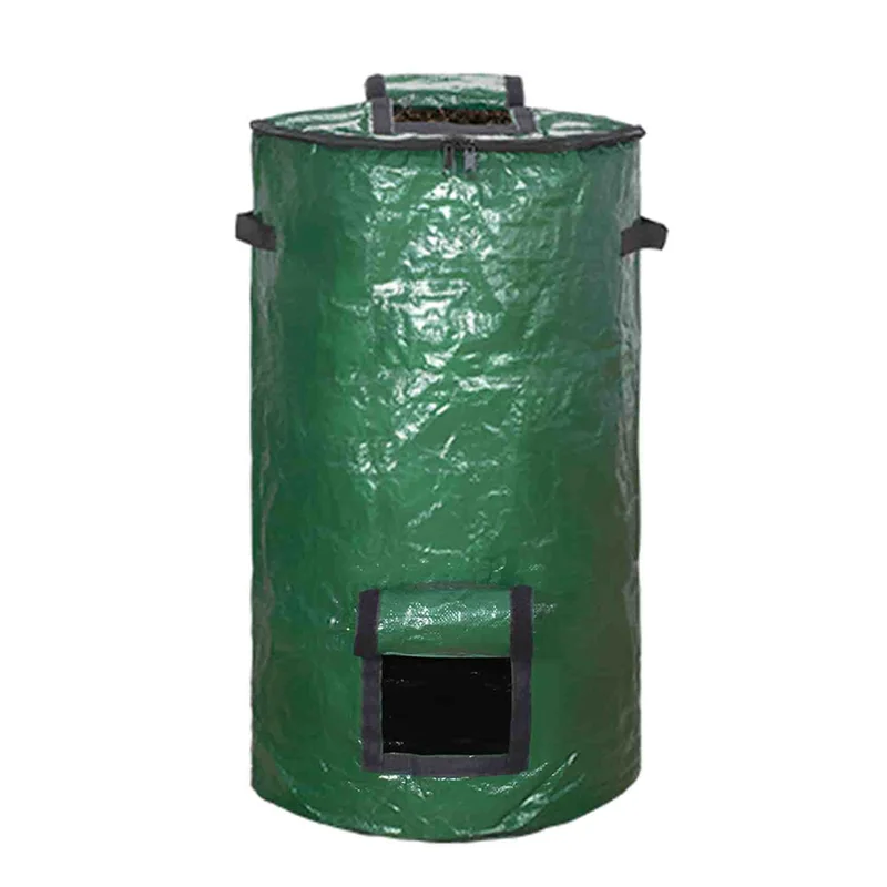 1 Pcs Composter Outdoor Compost Bin Bag Fermentation Sealable Compost Bucket Garden Leaf Waste Compost Bag-New