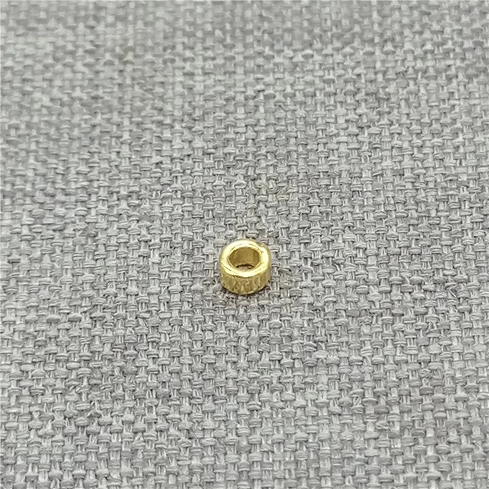 Sterling Silver Tiny Donut Bead Gold Plated Seed Bead for Bracelet 2.5mm 3.5mm
