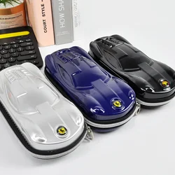 3D EVA Pencil Cases Cartoons Racing Car School Pencil Case for Children Stationery Box Plastic Pen Case Boy Cute Pen Bag Gifts