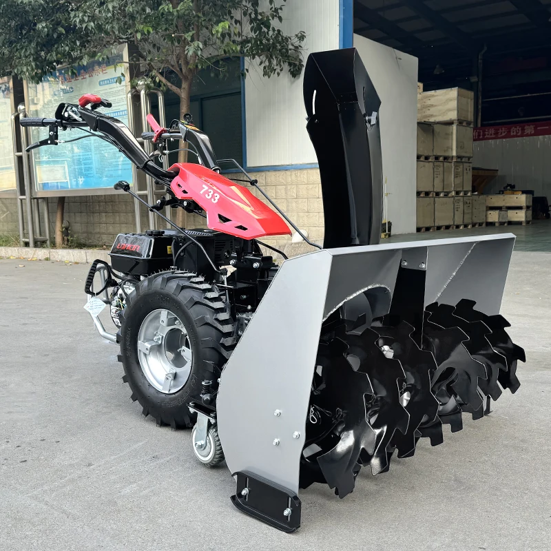 Free Shipping Cheap Price 800mm Snow Blower Machine New Condition With Electric Start Motor & Gear Snow Shovel