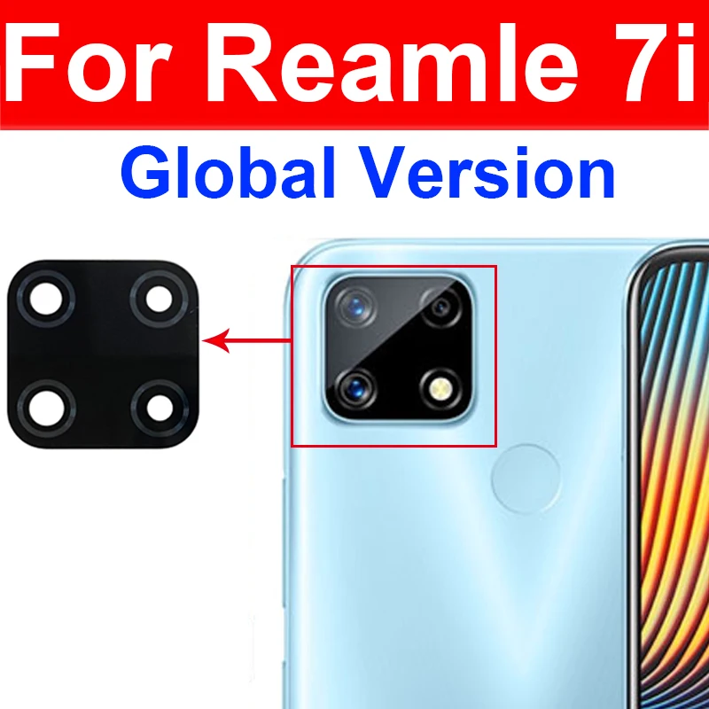 Rear Camera Glass Lens For Realme 1 2 3 3i 5S 5 5i 5s 6 6i 6s 7 7i Pro 5G Global Back Main Camera Glass Lens Sticker Repair