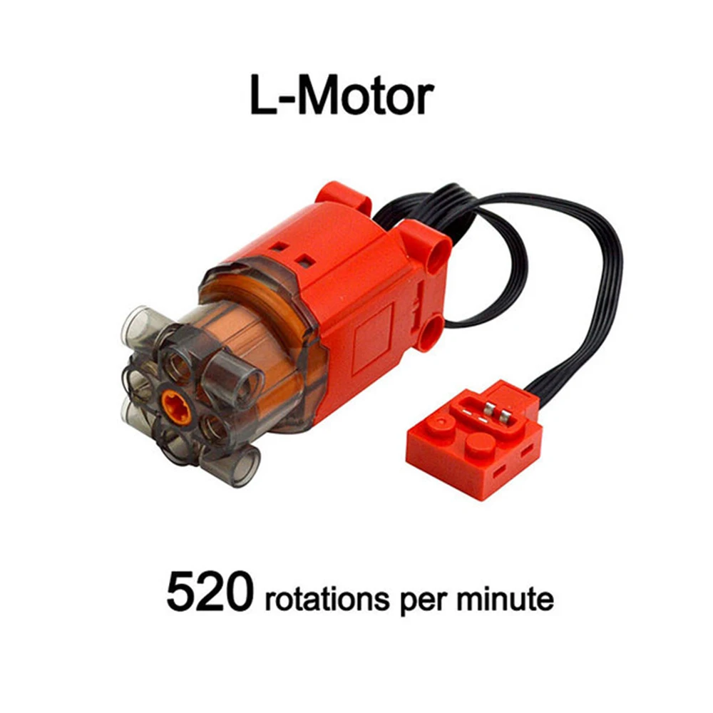 Technical Motor Parts MOC Good Multi Power Functions 8293 8883 Tool L-XL-Servo Motor PF Model Sets Building Blocks Compatible
