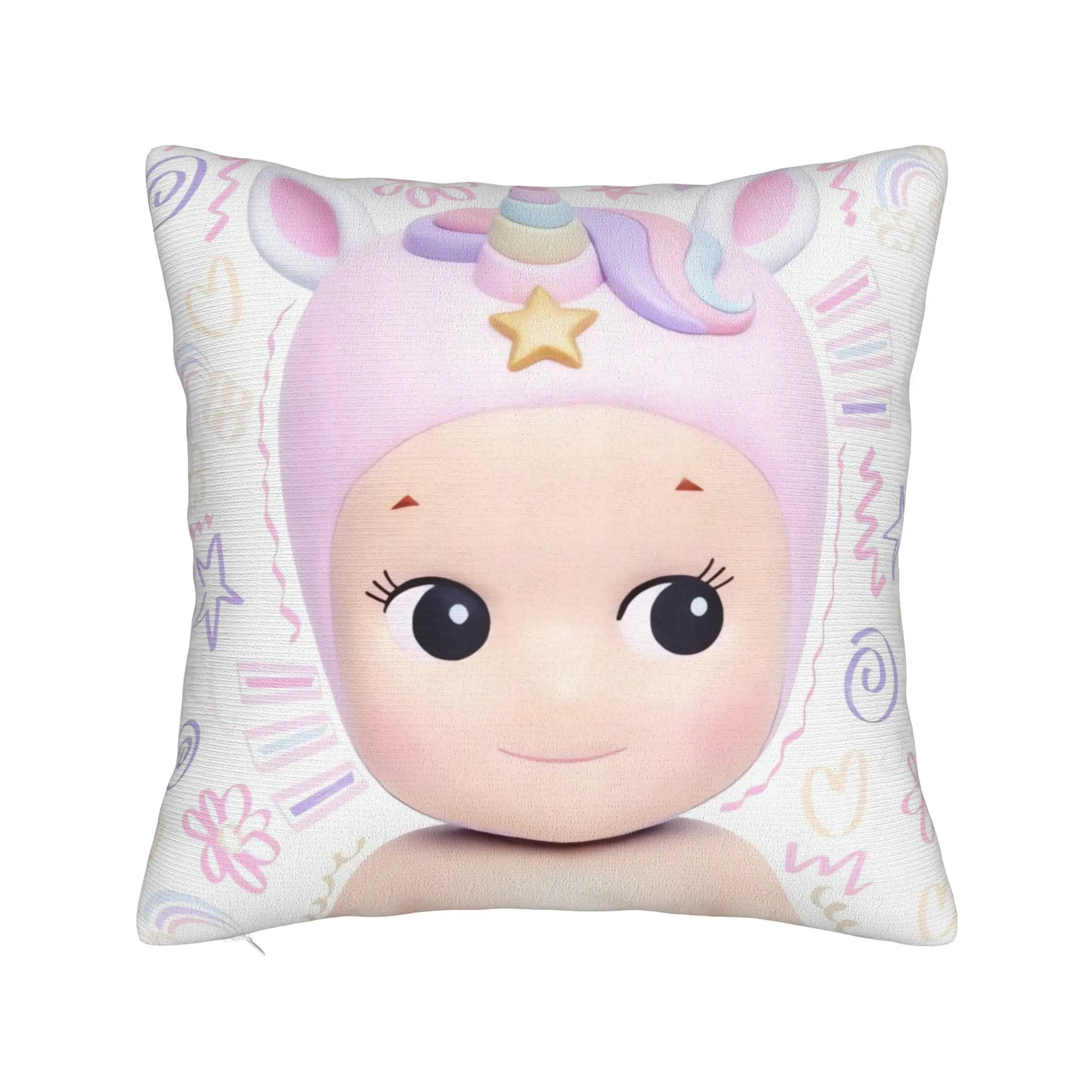Pillow Cover Lovely Sonnys Fruit Angels Various Retro Trendy Pillow Case For Sofa Home Decoration Pillowcases