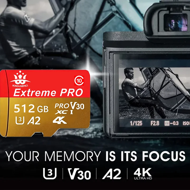 Micro tf SD card 32GB 64GB High Speed 4K SDXC SDHC Cla ss10 V30 512GB 256GB HS-I HD SLR Digital Camera Memory Card