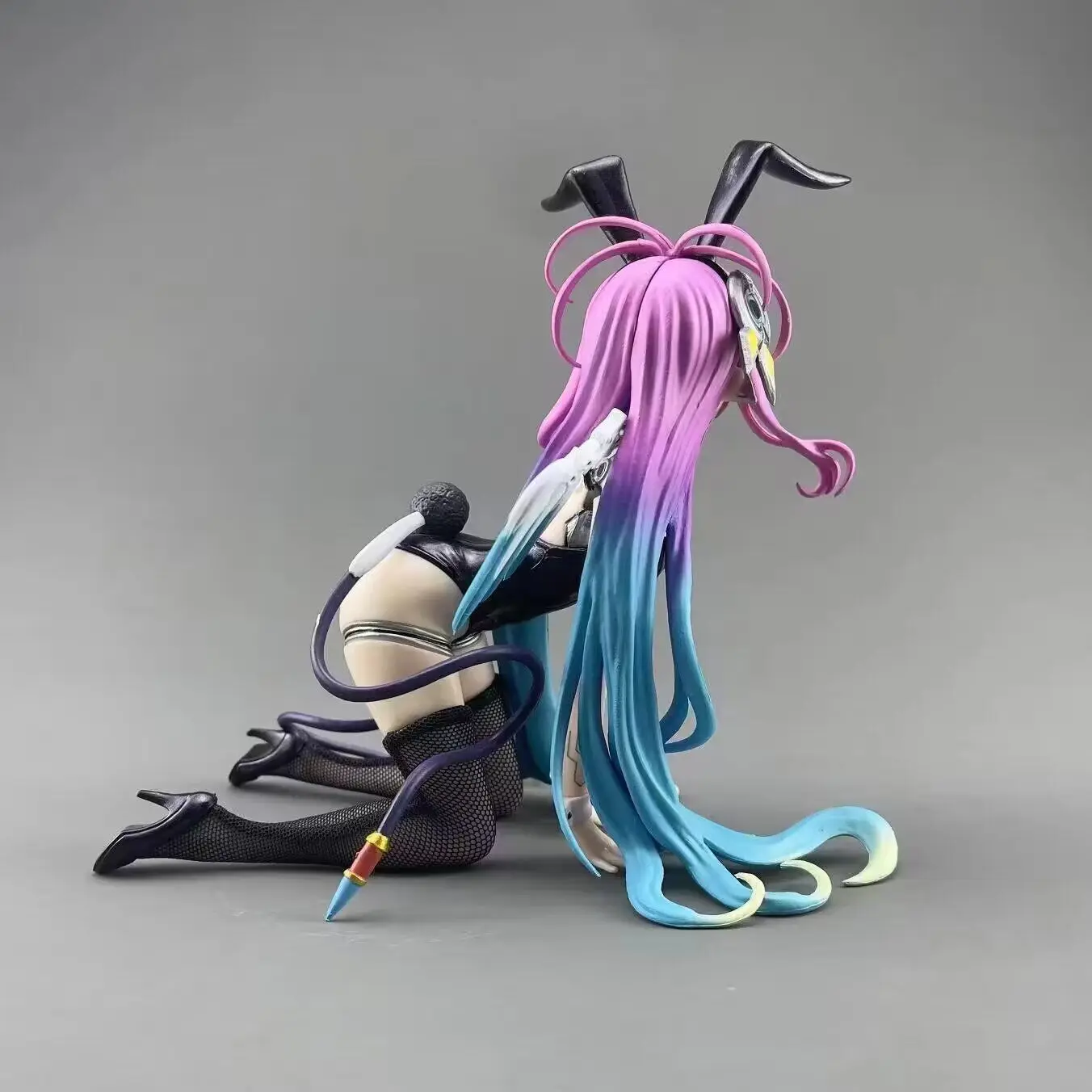 17cm 2025 novo anime sem jogo sem vida shiro sexy coelho menina figura pvc modelo brinquedos boneca suporte do telefone móvel ornamentos presentes