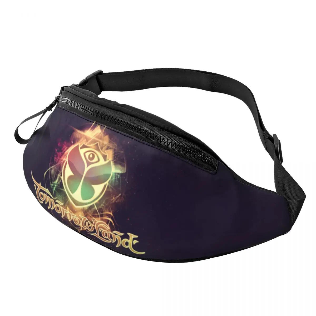 

Music Tomorrowlandd Sling Bag Chest Crossbody Shoulder Backpack Hiking Travel Daypacks Belgian Electronic Dance Pattern Bag