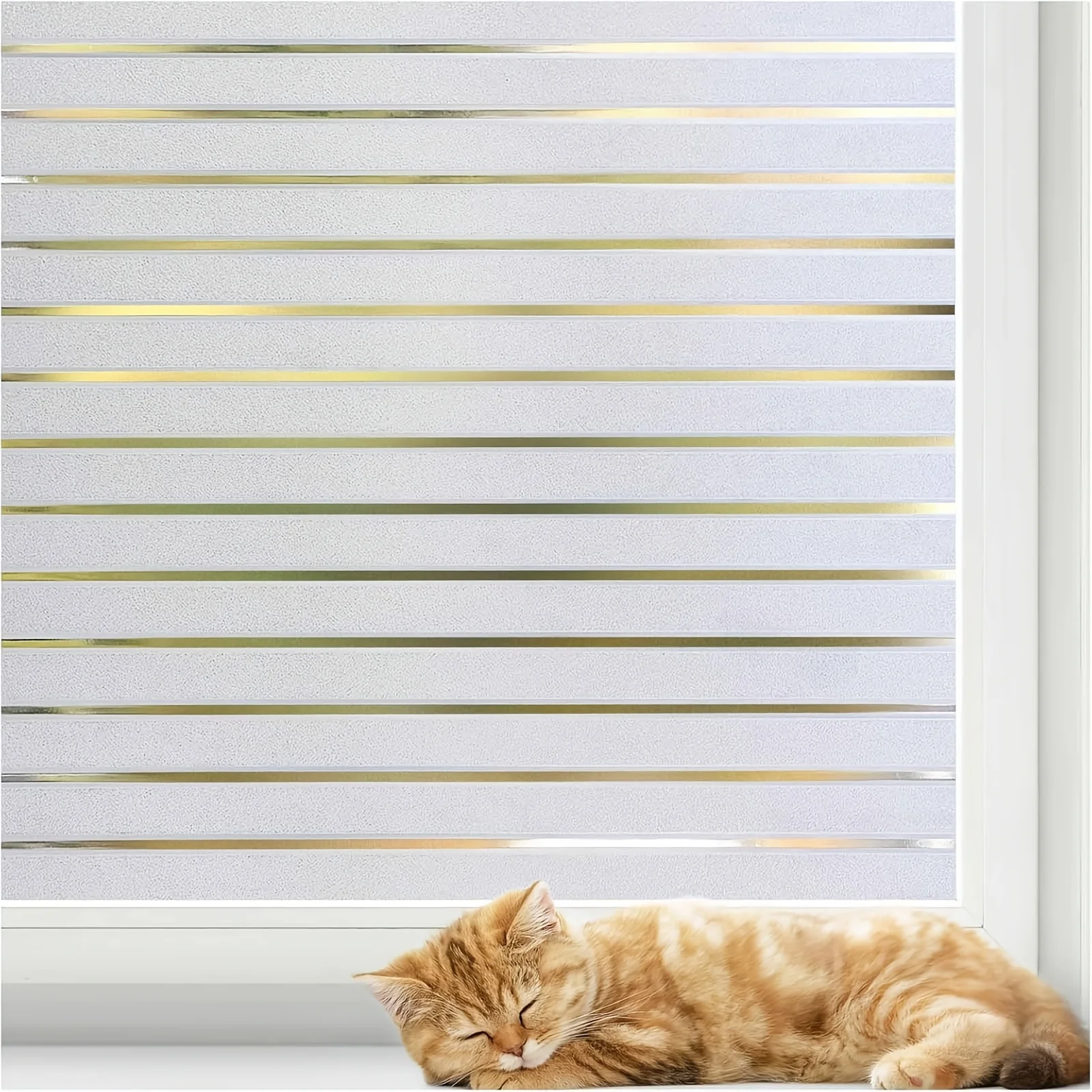 1pc Solid Color Frosted Window Privacy Film, Self-Adhesive Glass Sticker Decal for Home Door Window Decor & Privacy Protection view 6