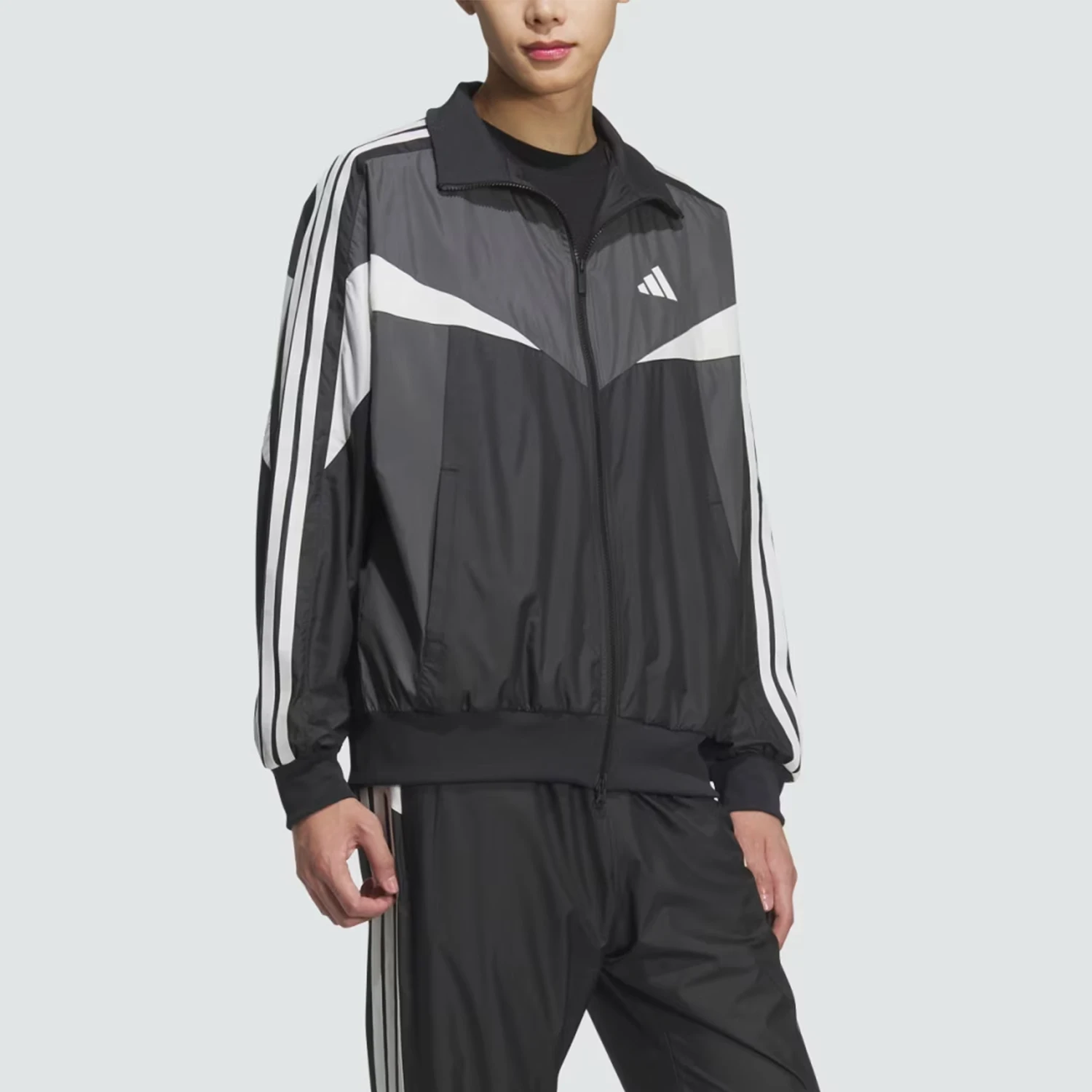 Adidas genuine Sportswear new men's black gray jacket jacket KF3677