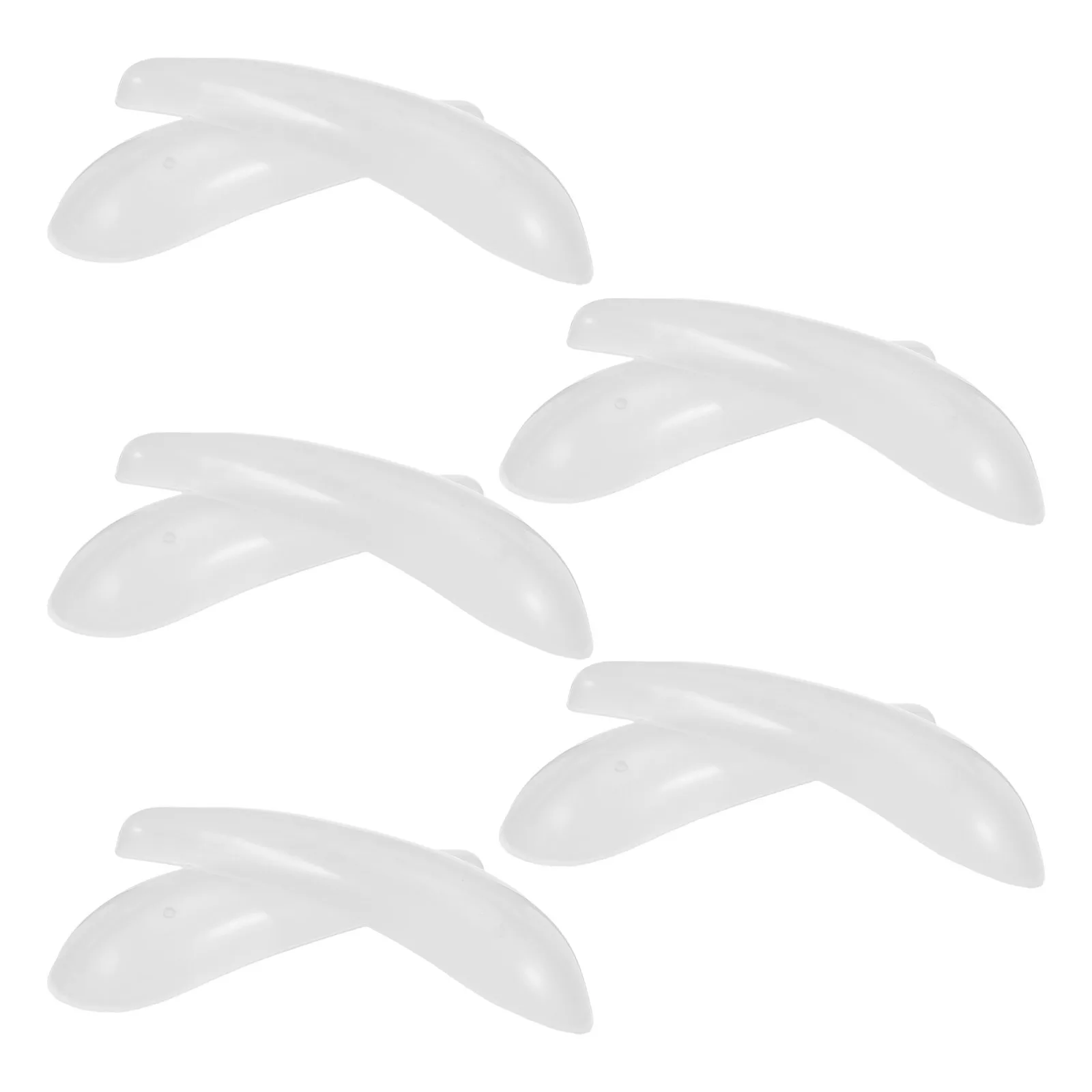 

Wardrobe Hanger Pads Transparent Anti-Crease Shoulder Support Wide Non-Slip Cushions For Shirts Coats Sweaters Plastic