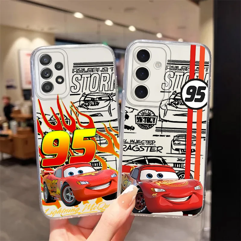 เคสโทรศัพท์ลายดิสนีย์ไลท์นิ่งแมคควีนสำหรับ Samsung Galaxy A14 A25 A33 A55 A23 A34 A35 A36 A13 A26 A24 A73 A54 A15 A56