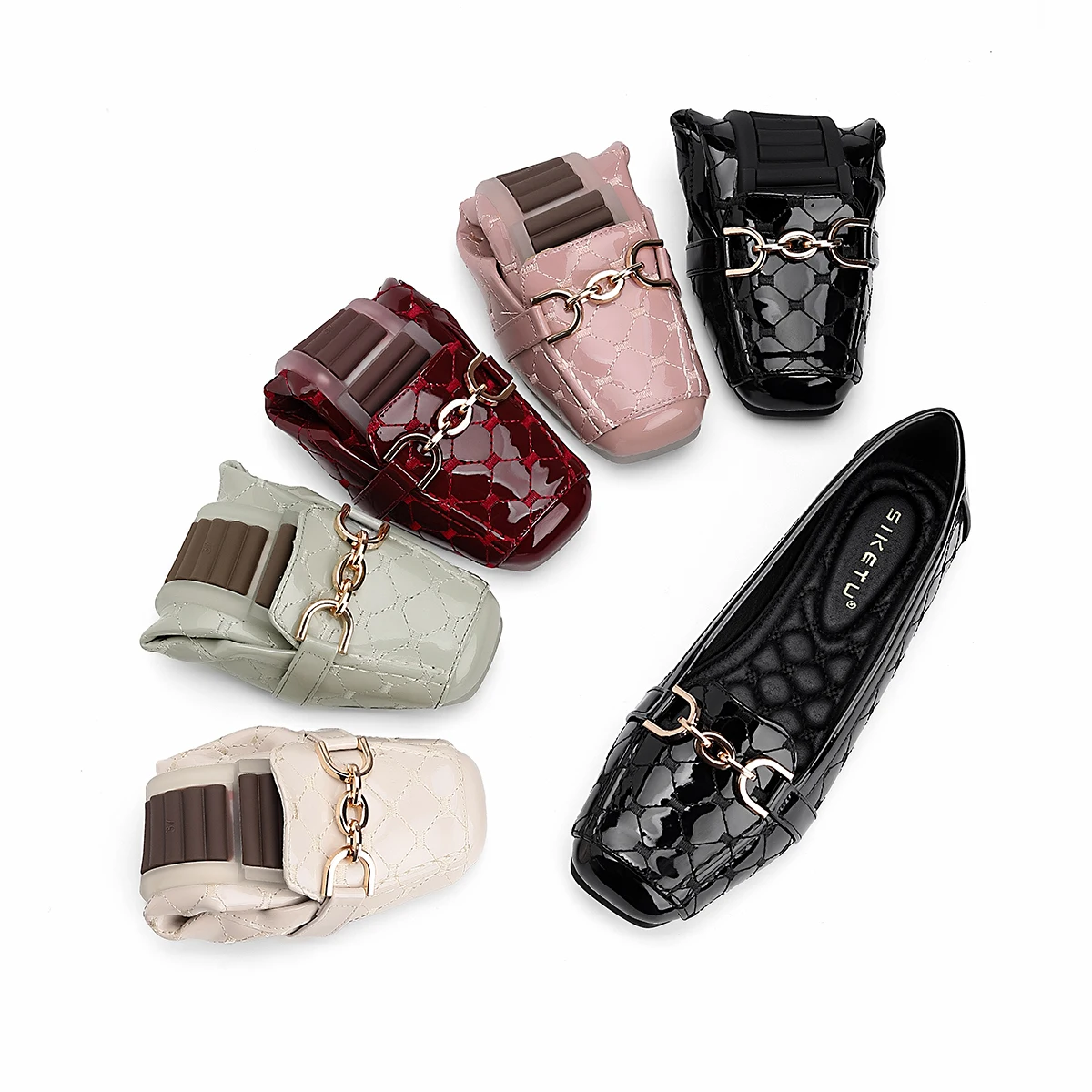 

Весенние женские туфли на плоской подошве, модные повседневные топсайдеры из лакированной кожи для девочек, модные лоферы без шнуровки