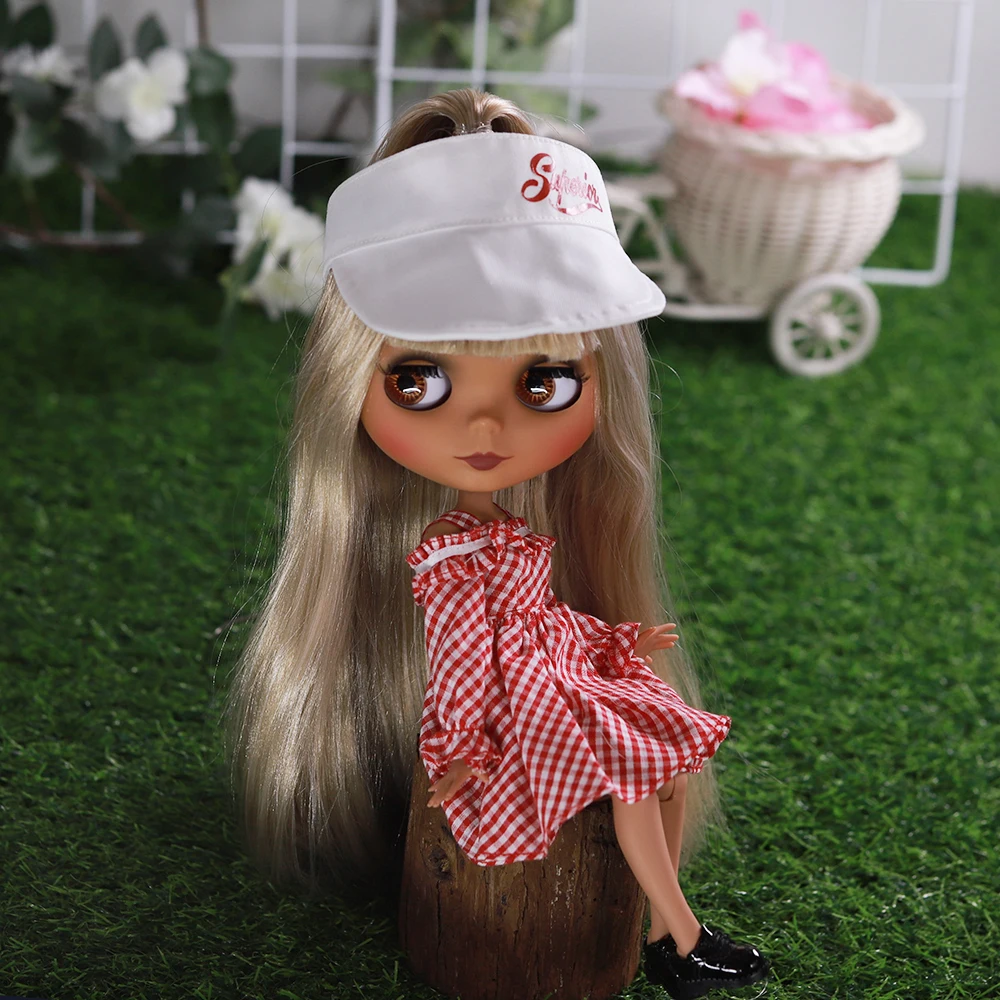 DBS Blyth doll accessories hat white sun hat anime girl gift sd