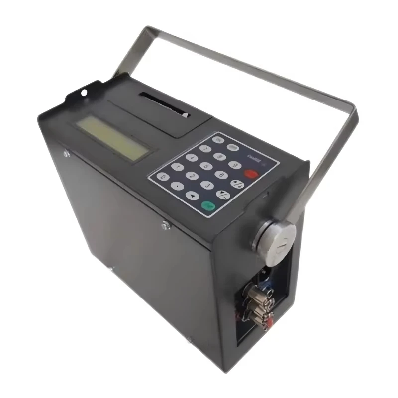 Portable ultrasonic clip-on flowmeter with built-in printer