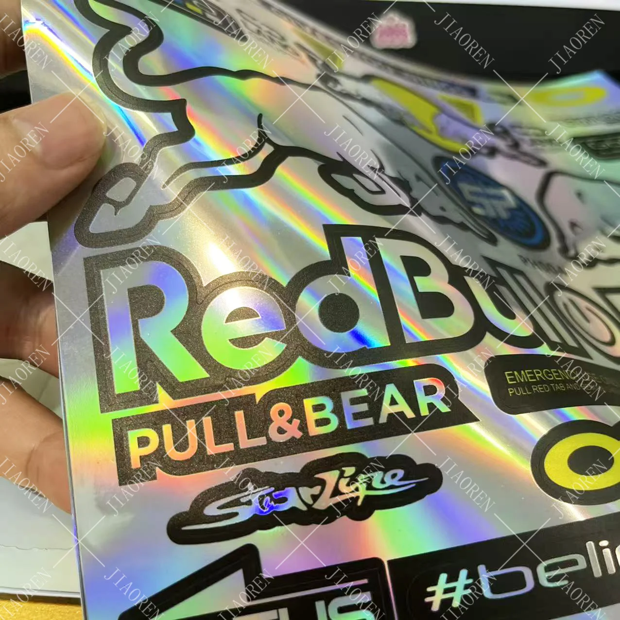 عيد الميلاد الليزر ريد بول دراجة نارية الشارات خوذة ملصقات كيت