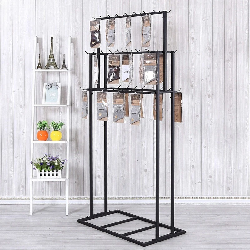 Cross-border clothing store display racks, sockracks, displayracks, islandracks, double-sided beltracks, tie displayrack