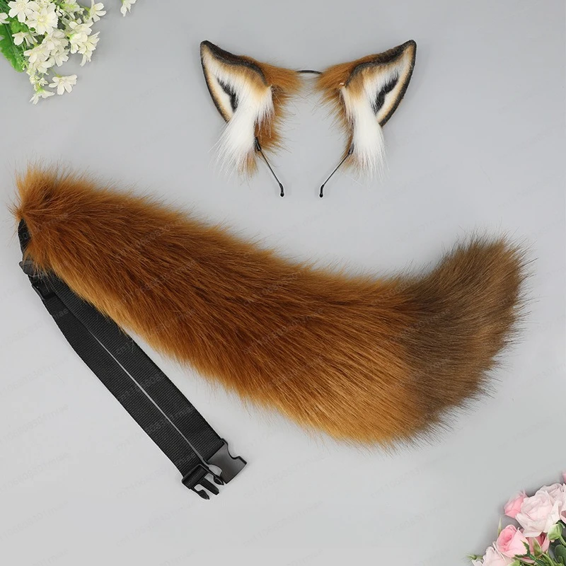 Headband cosplay comic show props jewelry headgear cute plush headband simulation animal ear hair accessories