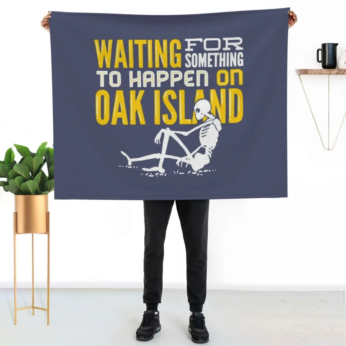 

OAK ISLAND TREASURE HUNTING Oak Island Throw Blanket Fluffy Cozy Throw Blanket for Home Decor