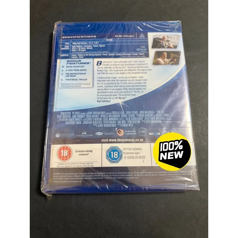 New British Version Air Prison Blu-ray Disc High Definition Movie Collection