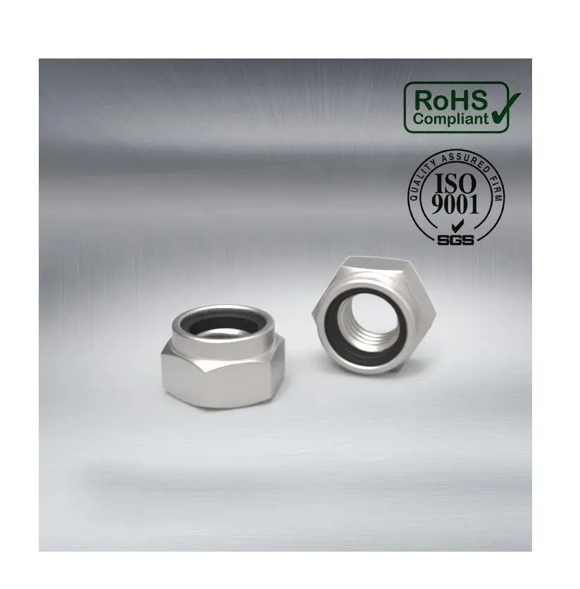 DIN 985 Prevailing Torque Type Hexagon Thin Nuts with Non-Metallic Insert