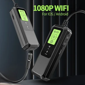 Wireless Endoscope 1080p HD Single & Dual WiFi IP67 IP67 Waterdichte endoskopische Kamera mit Licht für Android -iOS -Smartphones 12 Hauptverkaufsabdeckung Regenkamera WiFi - №11