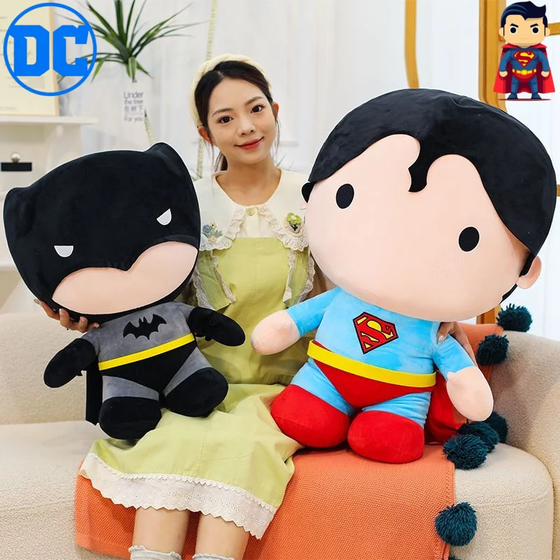 

Милый Супермен постоянного тока и Бэтмен, новый креативный аниме-мультяшный узор, стильная и мягкая плюшевая игрушка, нежная на коже, праздничный подарок