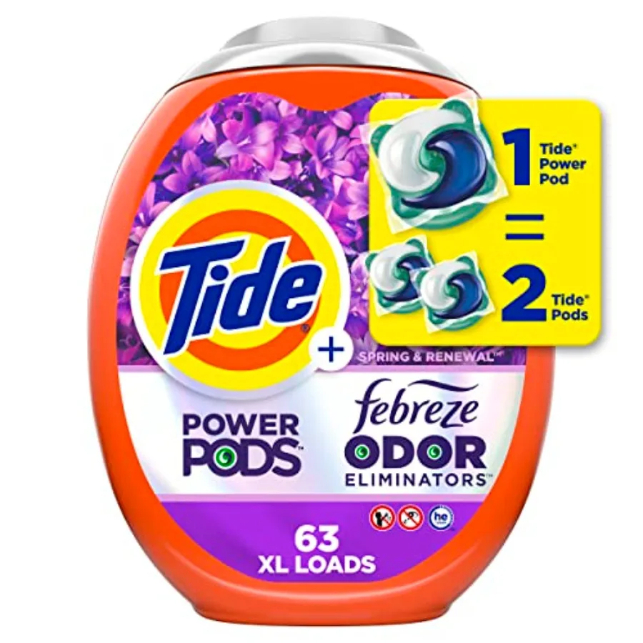 Tide Power Pods with Febreze Laundry Detergent Pacs,,Scent, All-Day Freshn