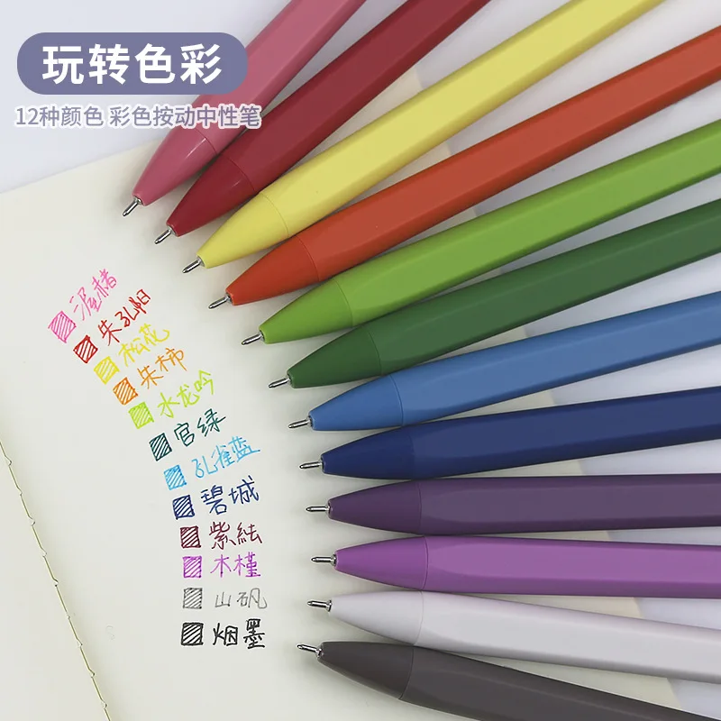 

Custom.12 Цветной пресс Пластиковая гелевая ручка Выставочная ручка Рекламная шариковая ручка Заводская печатная ручка