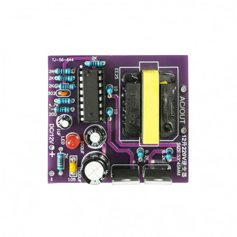 12V To 220V Inverter Power Supply Kit with SG3525 Welded Assembly Circuit Board DIY Set 20mA-40mA 10W Peak Power Inverter Kit