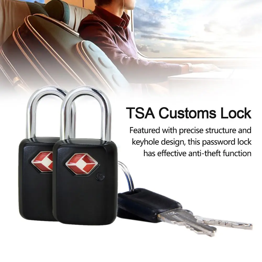 Waterproof Suitcase Small TSA Customs Lock Luggage Padlock Locks