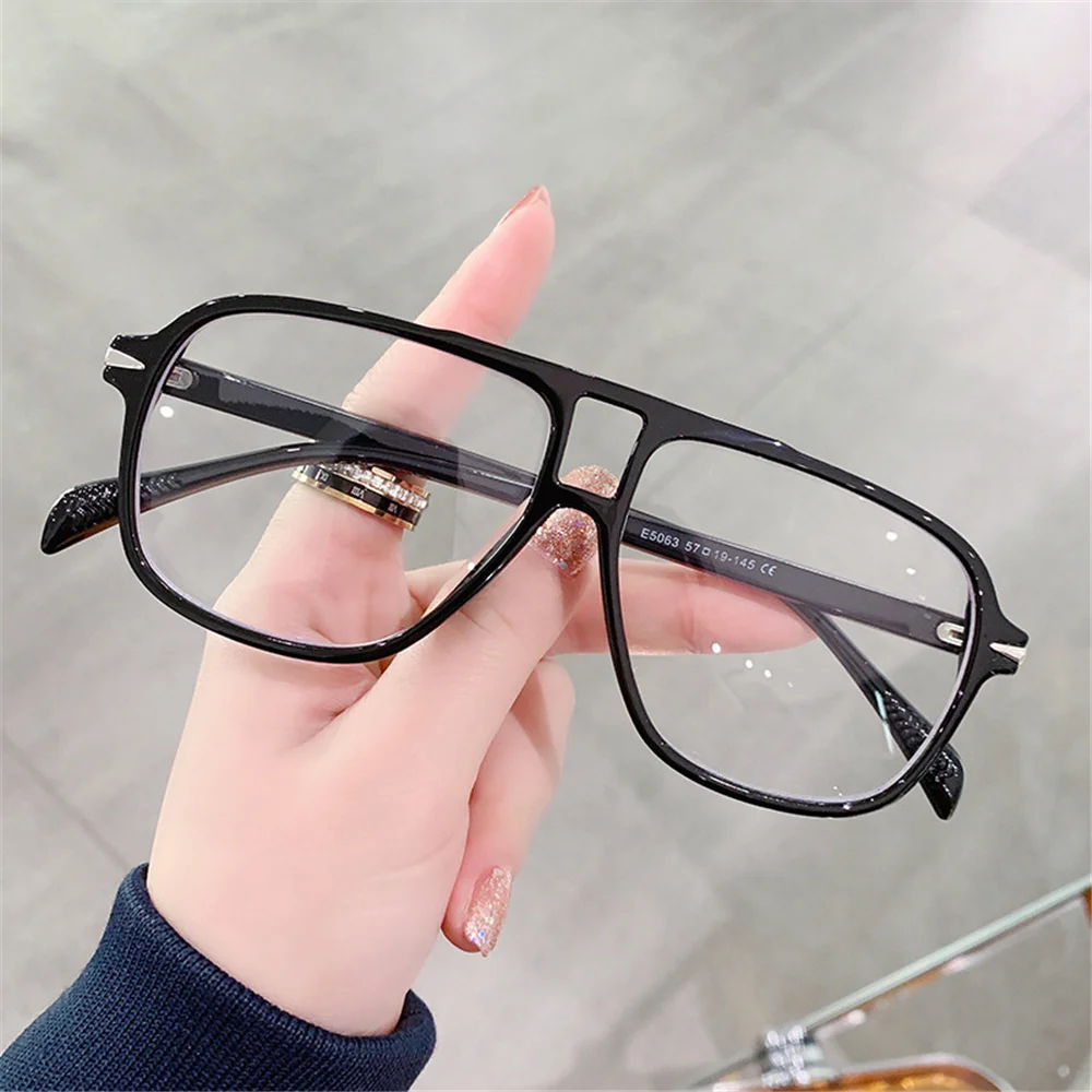 VIVIBEE Vintage Blaulichtfilter-Brille Schwarze Transparente Gläser Damen 2026 Herren Computer-Blaulichtfilter-Brillen – Detail 1