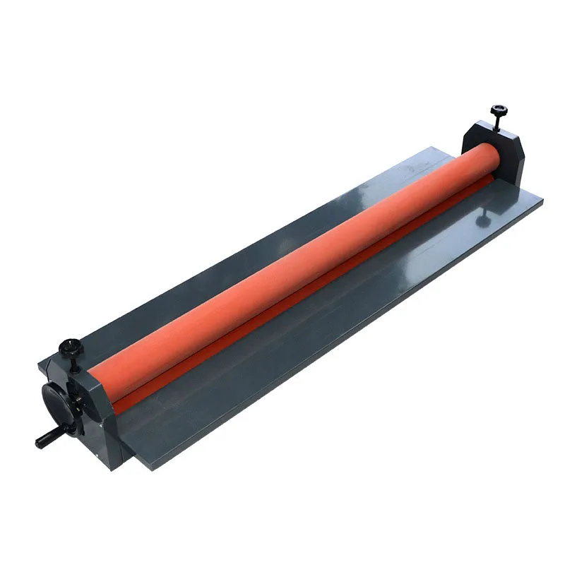 Hand Operate Manual Laminating Machine Cold Roll Laminator Coating Max Width 131cm Thickness 15mm Iron Metal Cold Roll Laminator