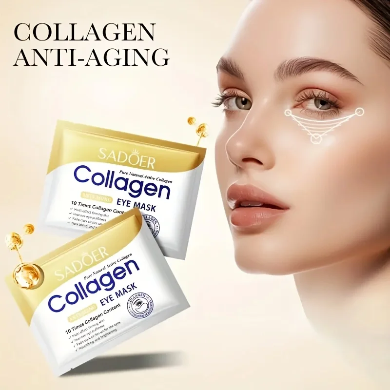 20 stuks = 10 paar collageenkristal oogmasker huidverzorging ooglapje liftende, verstevigende, hydraterende voedende huidverzorgingsproducten