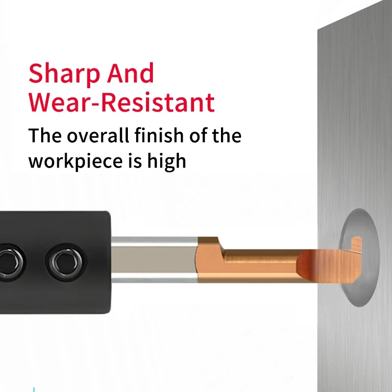 CHOWMASTER 1PC MKR Round Grooving Cutter Boring Auto Lath Small Hole Internal Turning Tool CNC Carbide Coated Modular Bar