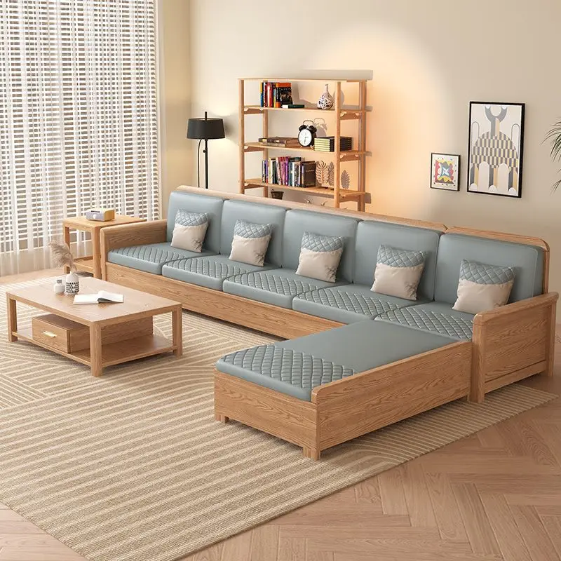 

Белый диван из массива дерева с восковым покрытием, всесезонный, двойного назначения, современный, простой, для небольшой квартиры, для гостиной, с местом для хранения, цвет под дерево.