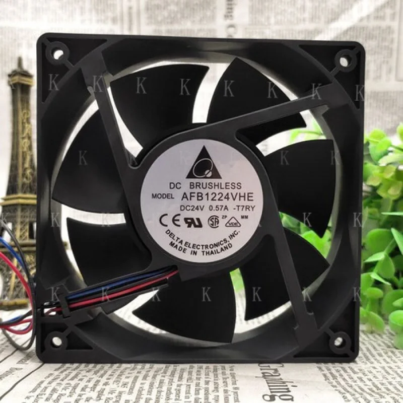 

C ДЛЯ Delta AFB1224VHE 24 В 0,57 А 12 см 12038 инверторный охлаждающий вентилятор 3-проводной