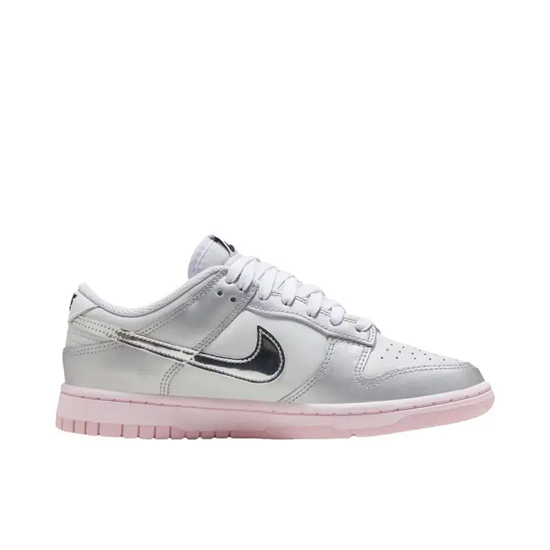Description Picture 4 of itemNike Dunk LOW Low Cut, Simple, Fashionable, Comfortable, Non Slip, Wear-resistant Sports Board Shoes for Women, Silver