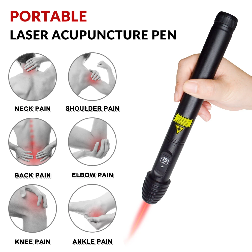 

ZJKC 100mW Cold Laser Acupuncture Pen 650nm Low Power Laser Therapy Medic Machine for Sciatica Body Aches Lllt for Home Use