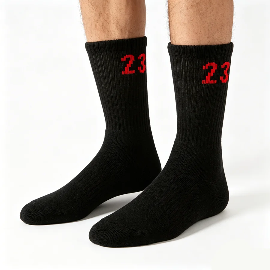 3/4/5/8pairs unisex non slip grip running hiking socks cycling towel bottom breathable shockproof professional athletic socks