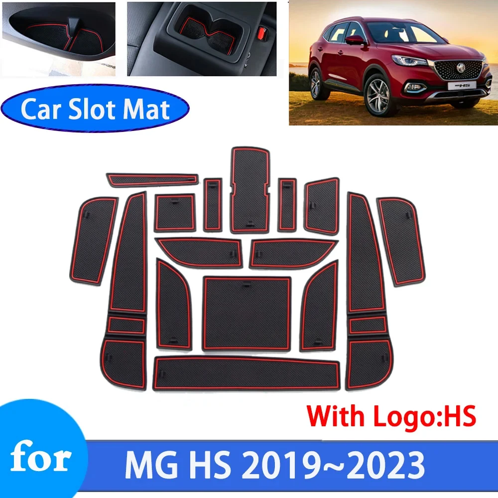 

Rubber Mat Door Groove for MG HS 2021 MGHS 2022 PHEV 2020 2019 2023 AS23 Plug-in eHS Non-slip Gate Slot Car Sticker Accessories