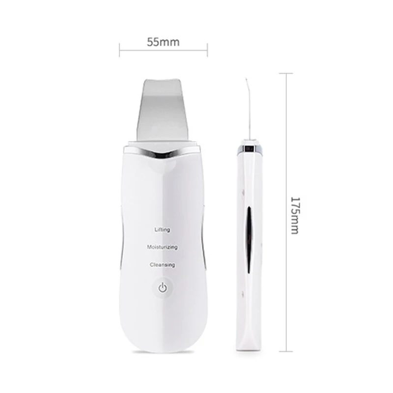 เครื่องขูดผิวด้วยอัลตราโซนิกทำความสะอาดรูขุมขนเครื่องทำความสะอาดผิวหน้าลึกเหมาะสำหรับเครื่องมือความงามหญิงและชาย