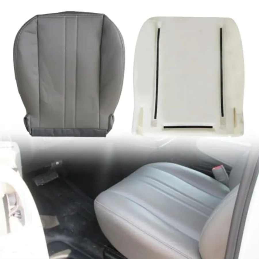 

Driver or Passenger Bottom Replacement Seat Cover Foam Cushion Pewter Gray Designed for Enhanced Comfort and Durability in Van