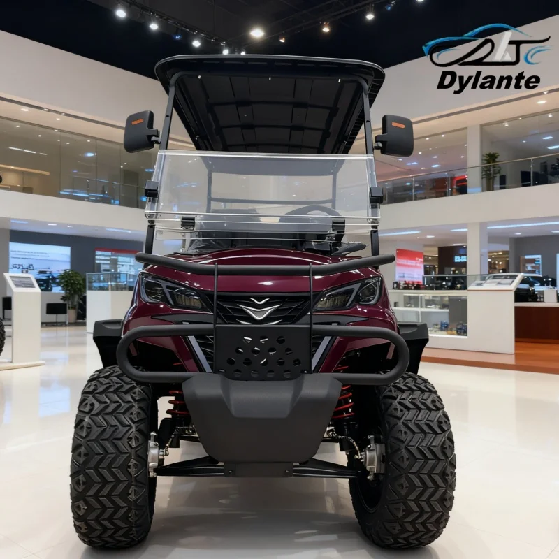 2025 شارع عربات الغولف القانونية نموذج جديد رفع الصيد بطارية ليثيوم 60/72 فولت عربة جولف كهربائية جميع التضاريس على الطرق الوعرة مركبة #2