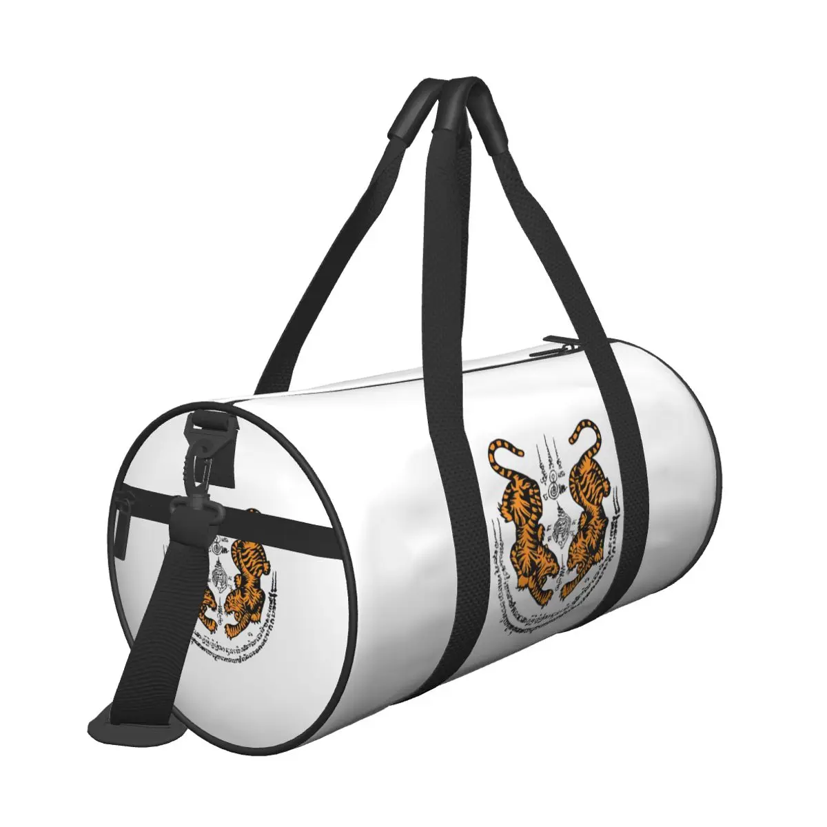 Tigre Muay Thai Printed Gym Bag Travel Sports Bags Couple Design with Shoes Colorful Fitness Bag Oxford Handbags