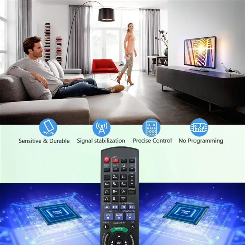 การควบคุมระยะไกล N2QAYB 000980   สําหรับ Panasonic Blu-Ray Disc DVD Player เครื่องบันทึก HDD N2QAYB 000611   N2QAYB 000755
