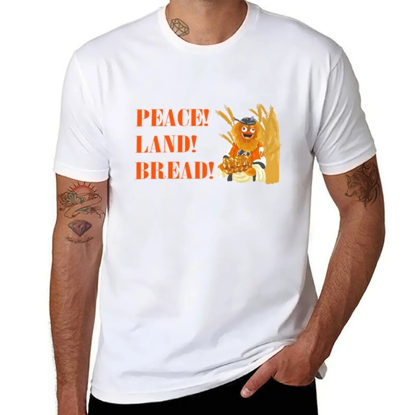 

let's get this (peace, land &) bread T-Shirt black cotton t-shirt plain for man package anime t shirts oversize T-Shirt