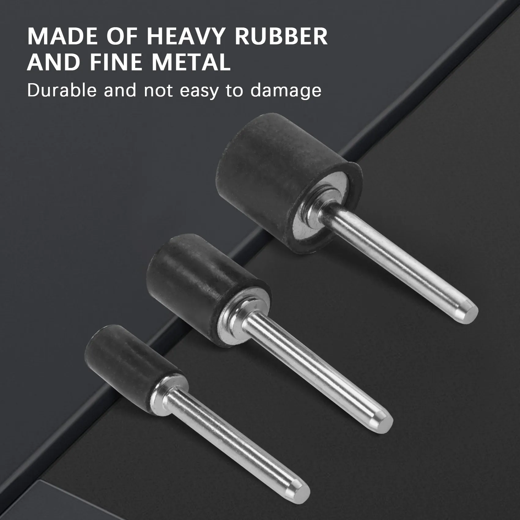A25F-Jumbo 51Pc Drum Sanding Kit - Fits For Dremel - Includes Rubber Drum Mandrels - 1/2, 3/8 & 1/4 Inch