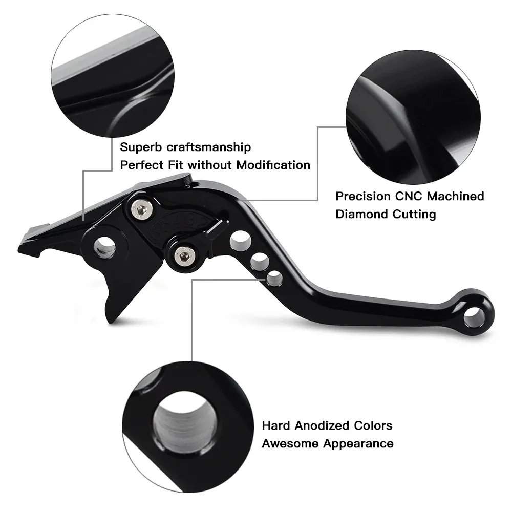 MT07 MT09 MT-10 Short/Long Brake Clutch Levers For Yamaha FZ1 FAZER FZ6R FZ8 XJ6 FZ6 MT-07 09 FZ-09 XSR700 XSR900 Tracer 900 view 6