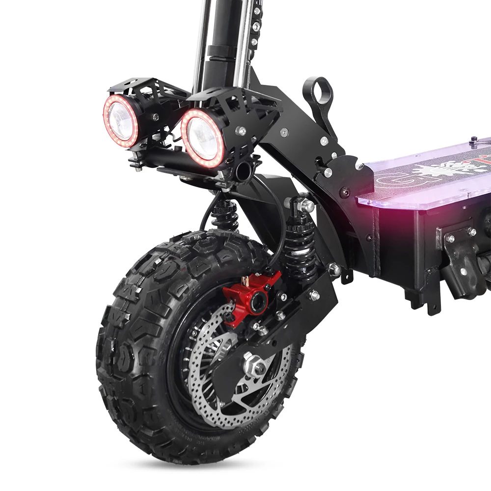 STLF 유럽/미국 창고 고속 모터 80KM/H 60V 5600w 11인치 오프로드 진공 타이어 접이식 도시 산악 성인용 전기 스쿠터